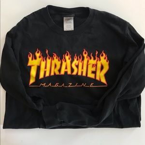 Long sleeved Thrasher skate t-shirt